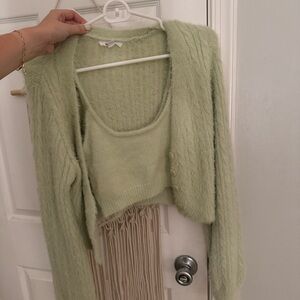 Garage Crop Top & Cardigan